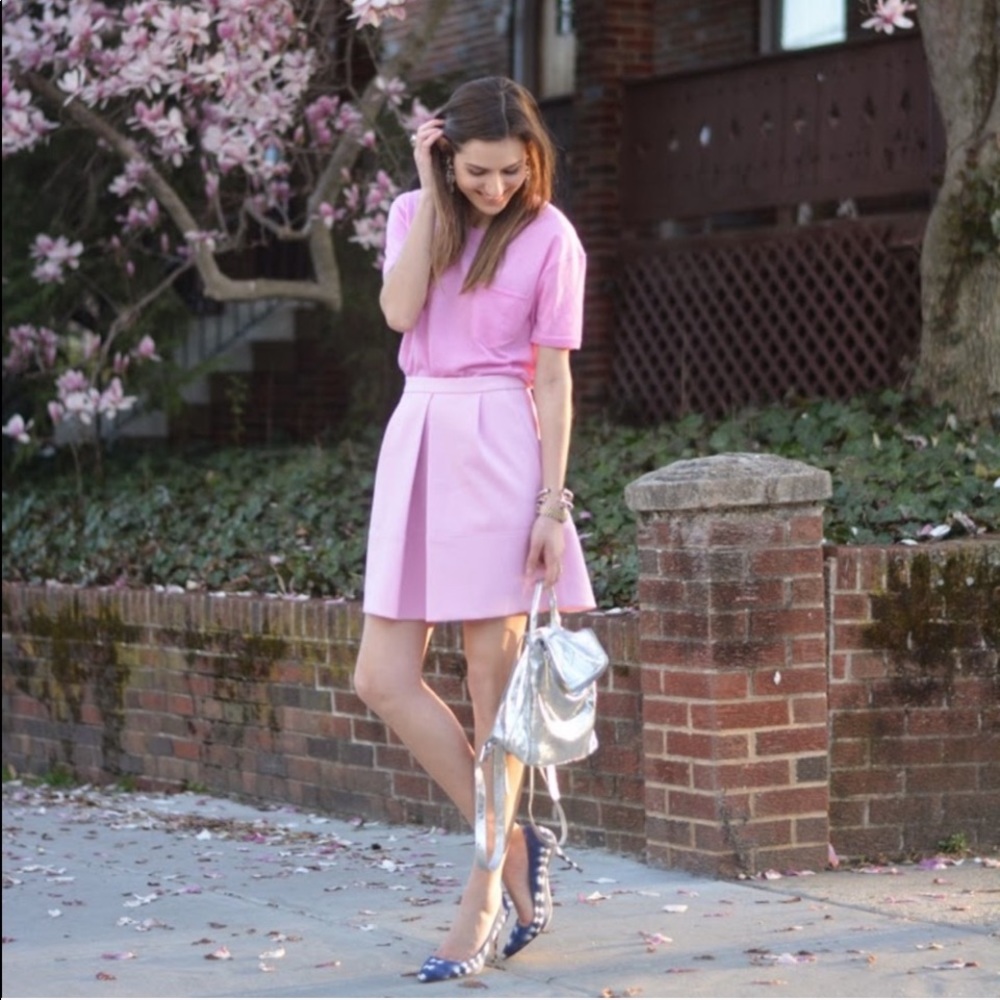 J. Crew | Pleat Front Mini Skirt | Pink | Size: 4